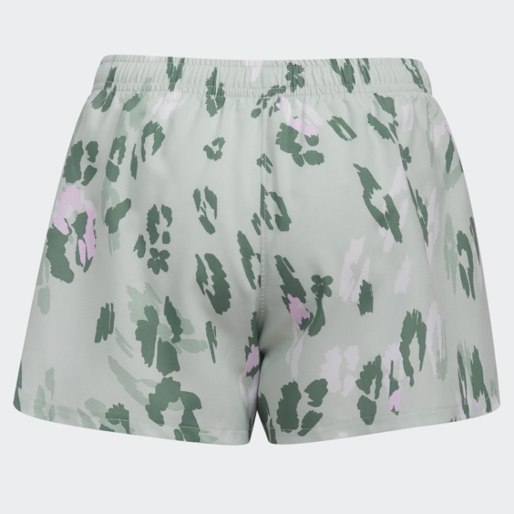 Short De Malha Com Estampa Verde Adidas