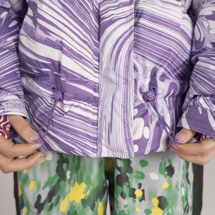 Jaqueta De Inverno Adidas By Stella Mccartney Branca Acolchoada Fashion