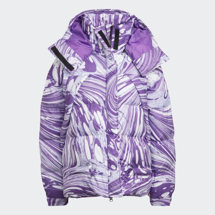 Jaqueta De Inverno Adidas By Stella Mccartney Branca Acolchoada Fashion