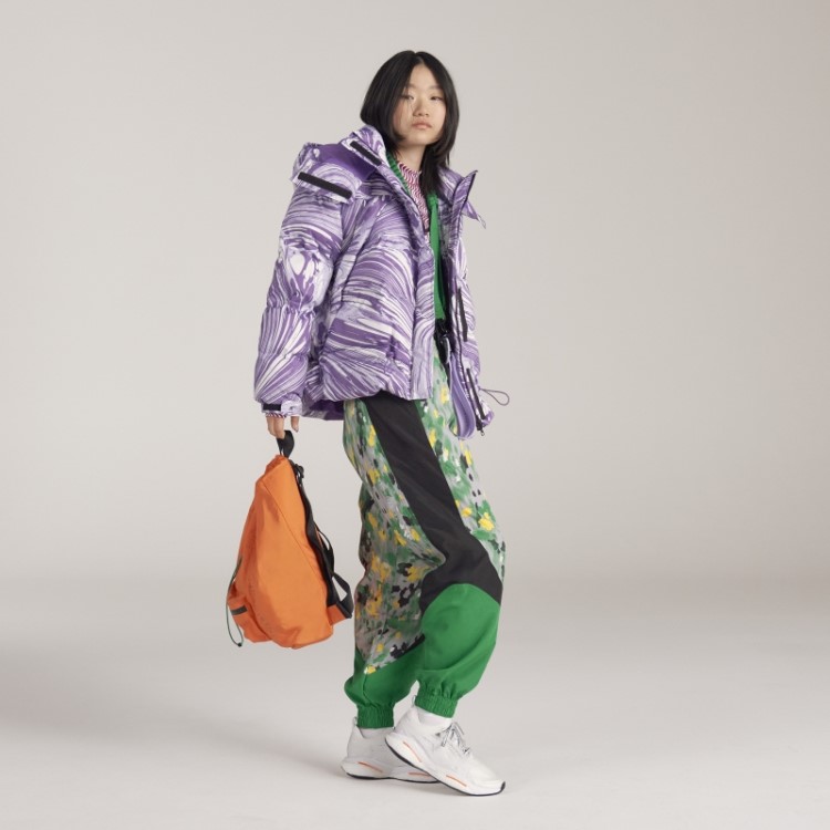 Jaqueta De Inverno Adidas By Stella Mccartney Branca Acolchoada Fashion