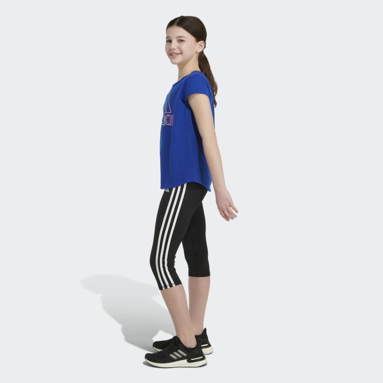 Camiseta Manga Curta Azul Royal Adidas