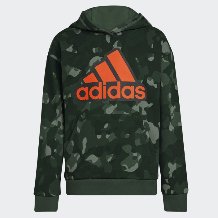 Moletom Com Capuz E Estampa Allover De óxido Verde Adidas