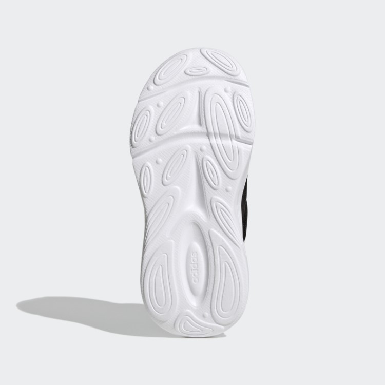 Tênis De Renda Elástica Estilo De Corrida Ozelle Preto Com Tira Superior Adidas