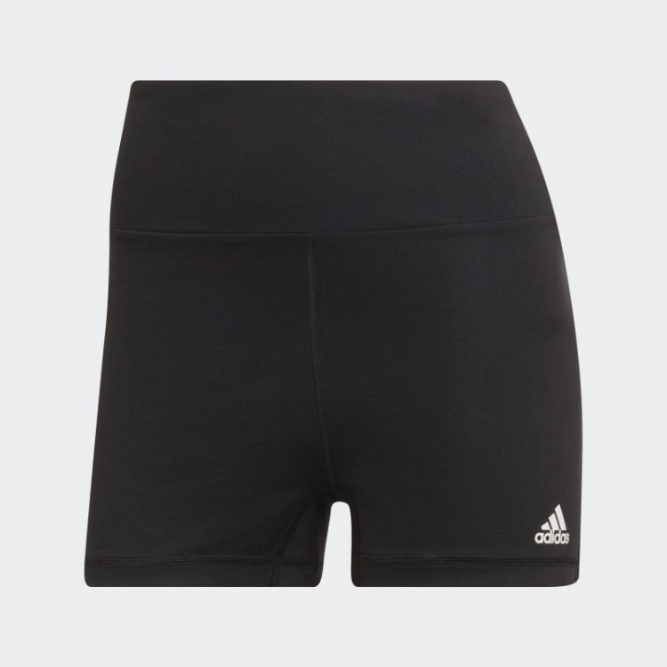 Leggings Curtas Pretas Adidas De Cintura Alta Essenciais Para Ioga