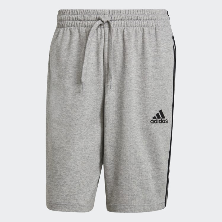 Bermuda Adidas Essentials Com As Três Listras Preta