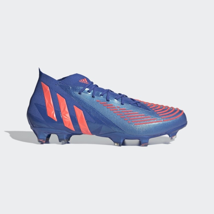 Chuteira Adidas Predator Edge.1 Azul De Alta Resolução Para Piso Firme