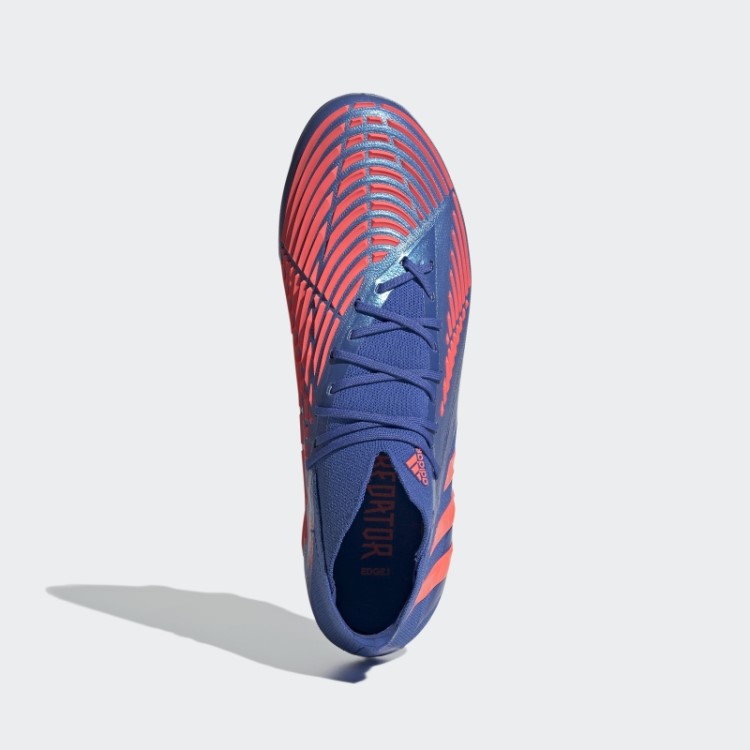 Chuteira Adidas Predator Edge.1 Azul De Alta Resolução Para Piso Firme