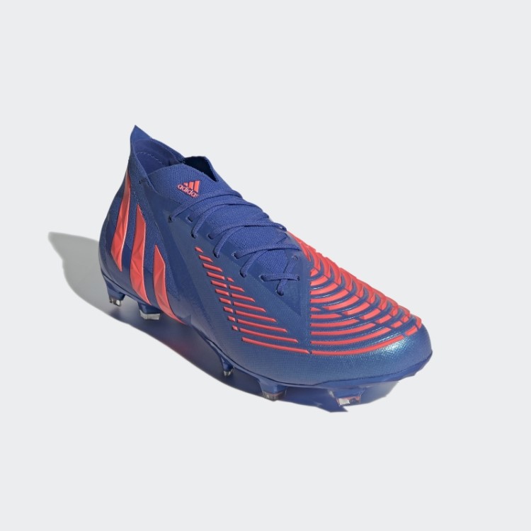 Chuteira Adidas Predator Edge.1 Azul De Alta Resolução Para Piso Firme