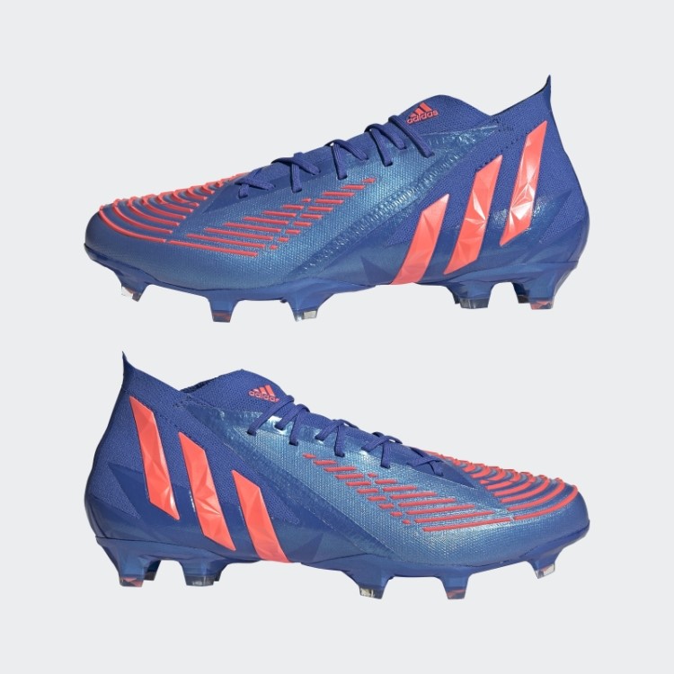 Chuteira Adidas Predator Edge.1 Azul De Alta Resolução Para Piso Firme