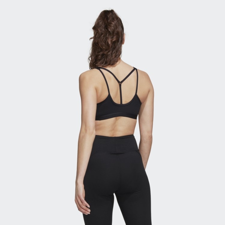 Sutiã De Sustentação Média Adidas Preto Coreessentials