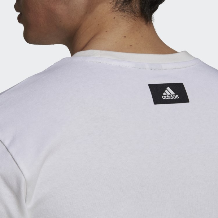 Adidas Sportswear Future Icons Logo Gráfico Camiseta Branca Quente