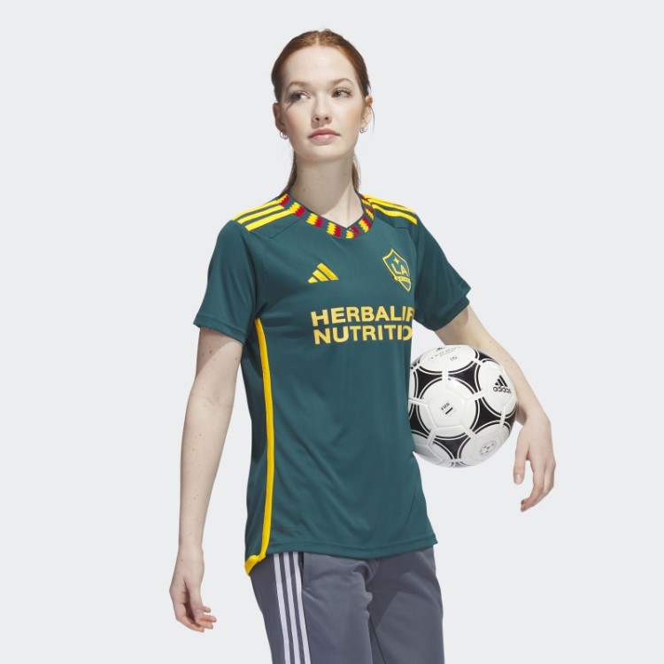 La Galaxy 23/24 Away Jersey Verde Mistério Adidas
