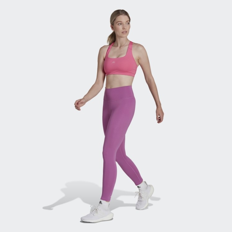 Legging Lilás Optime Training 7/8 Adidas