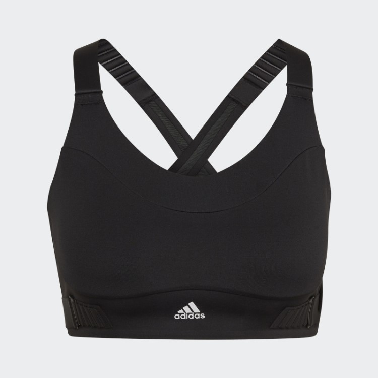 Sutiã De Alta Sustentação Adidas Fastimpact Luxe Run Preto