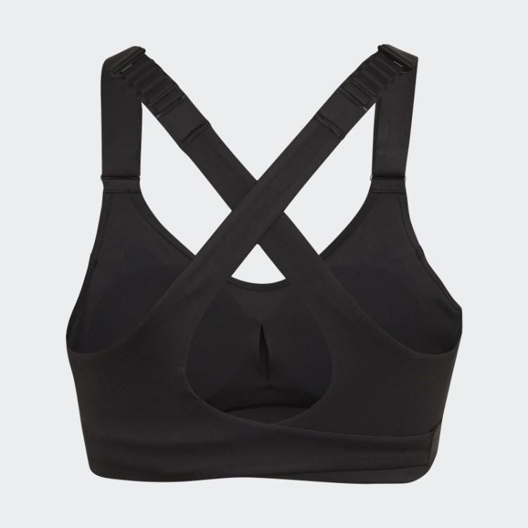 Sutiã De Alta Sustentação Adidas Fastimpact Luxe Run Preto