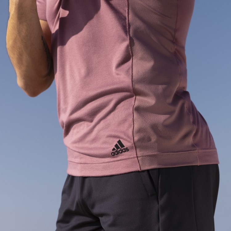 Camiseta De Treinamento De Yoga Adidas Bordô