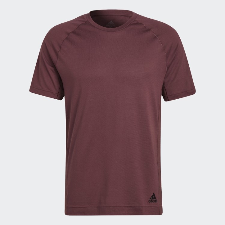 Camiseta De Treinamento De Yoga Adidas Bordô