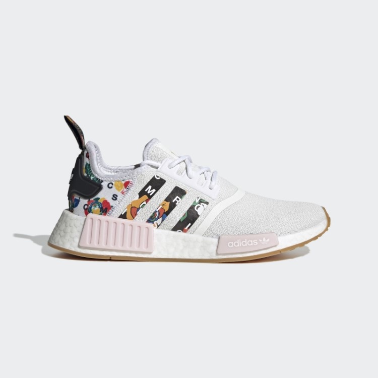 Sapatos Brancos Ricos Mnisi Nmd-r1 Adidas