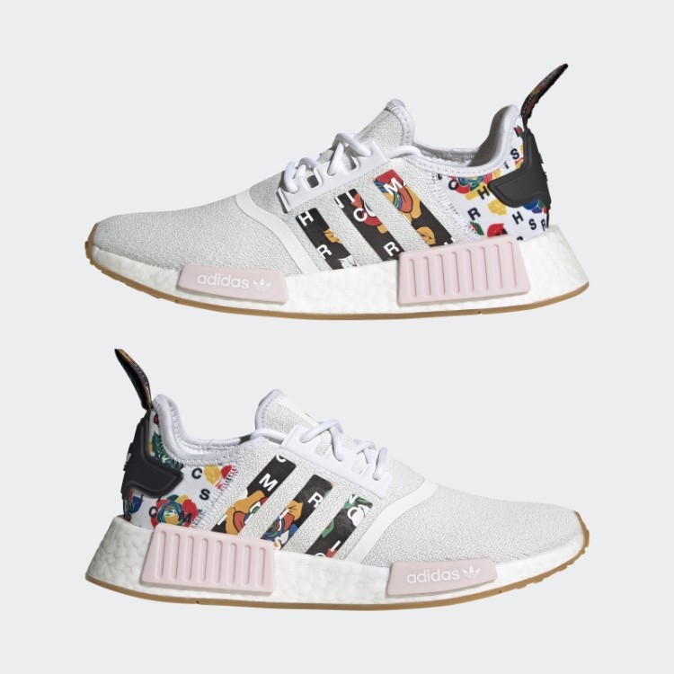 Sapatos Brancos Ricos Mnisi Nmd-r1 Adidas