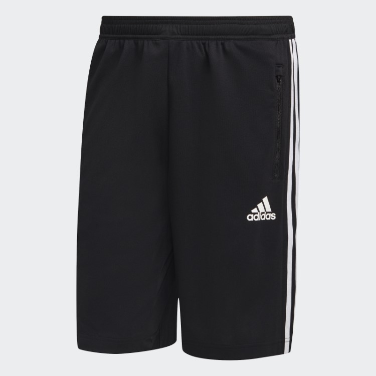 Calção Adidas Designed 2 Move 3 Listras Primeblue Preto Fashion