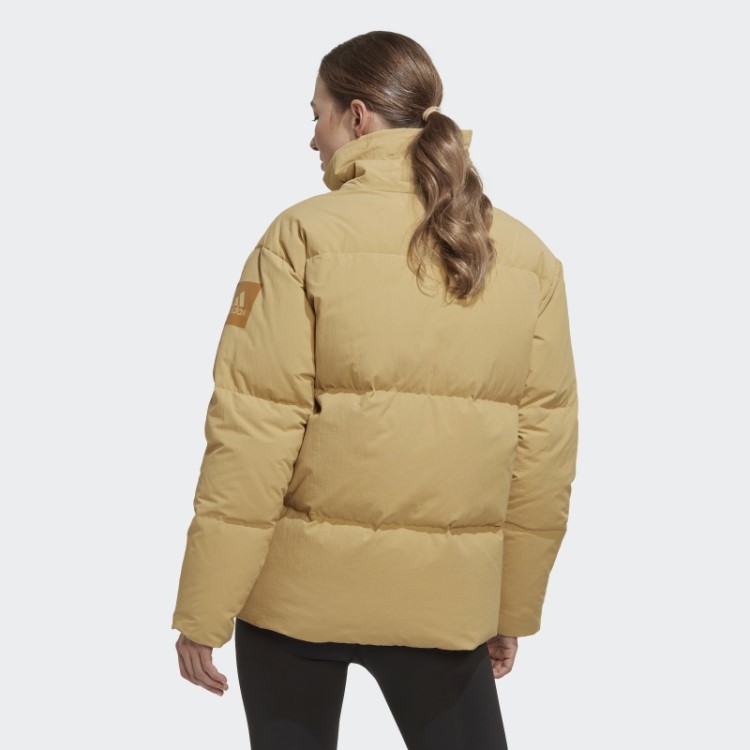 Jaqueta Big Baffle Down Bege Dourada Adidas
