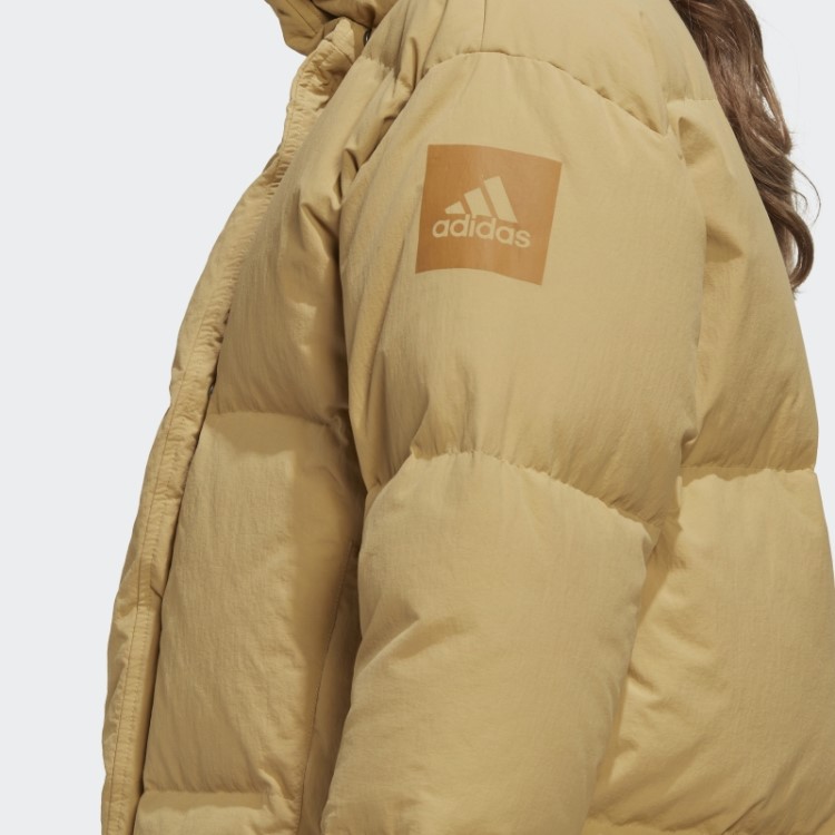 Jaqueta Big Baffle Down Bege Dourada Adidas