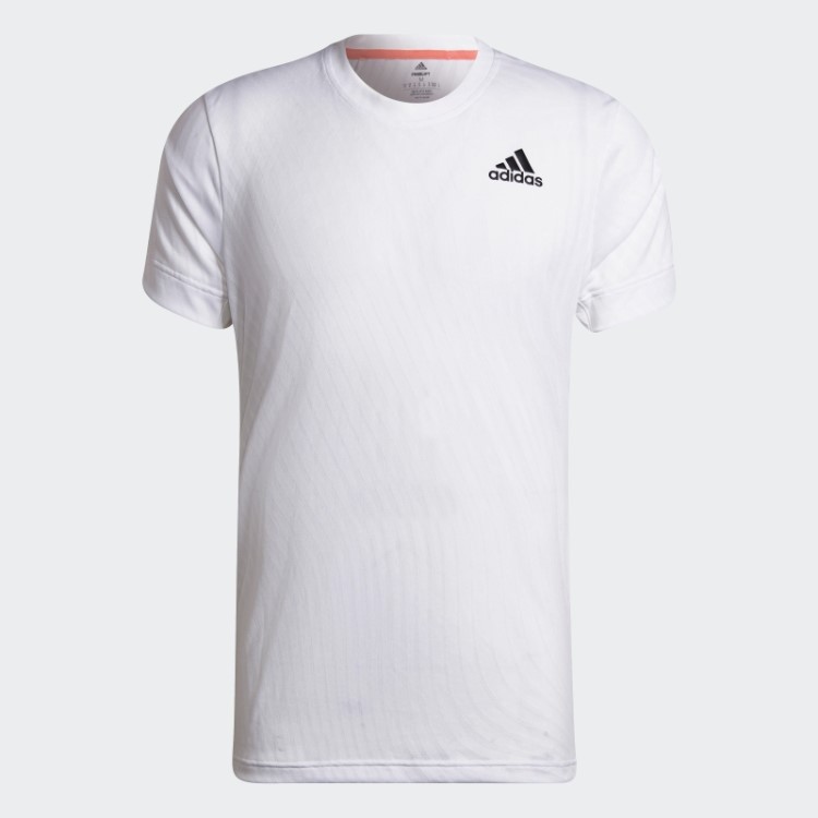 T-shirt Branca Elegante De Tênis Freelift Adidas