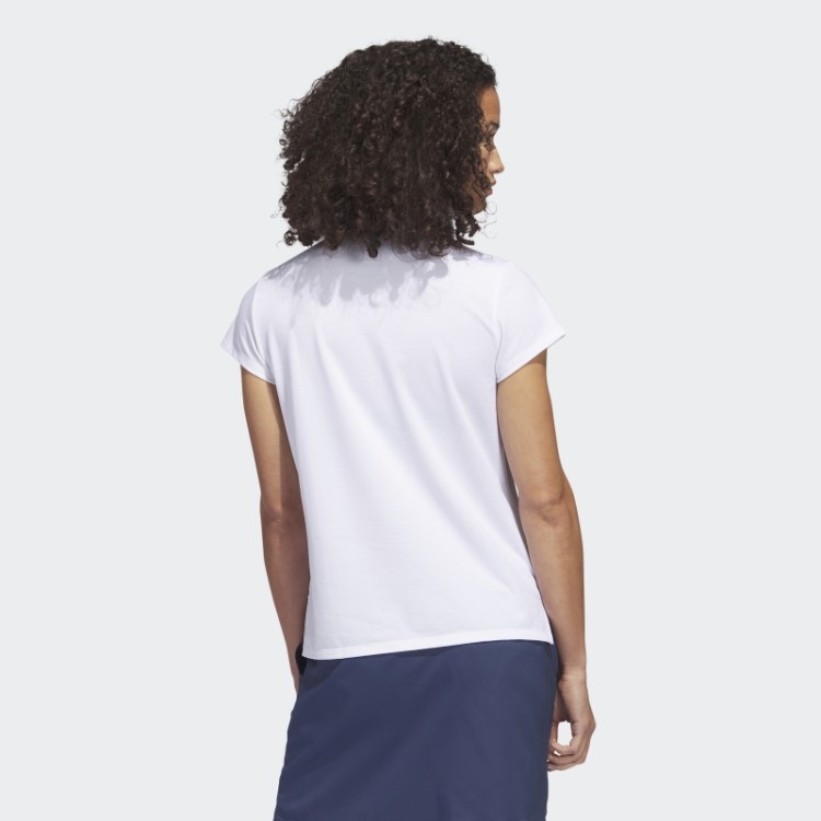 Adidas Go-to Camisa Polo Mesclada Branca Melange