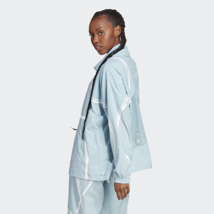 Adidas By Stella Mccartney Jaqueta De Tecido Truepace Cinza Fashion