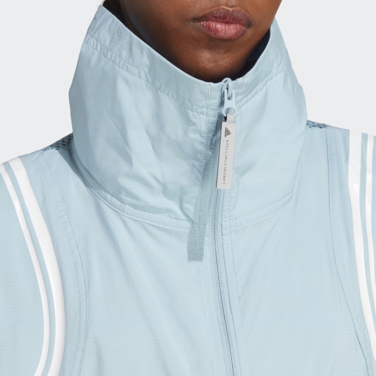 Adidas By Stella Mccartney Jaqueta De Tecido Truepace Cinza Fashion