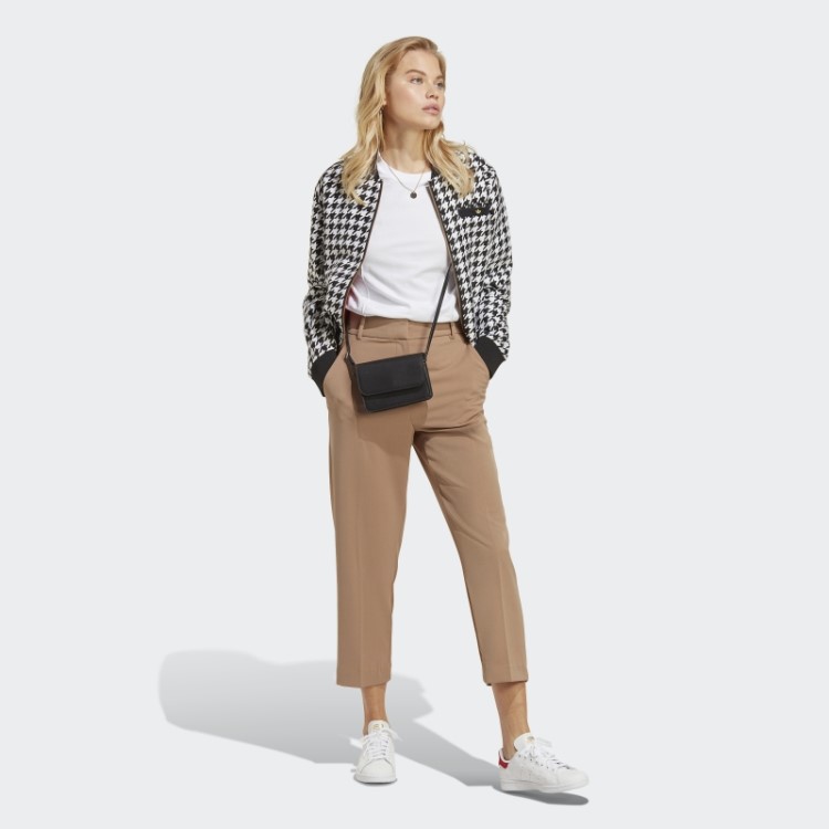 Jaqueta Houndstooth Preta Adidas