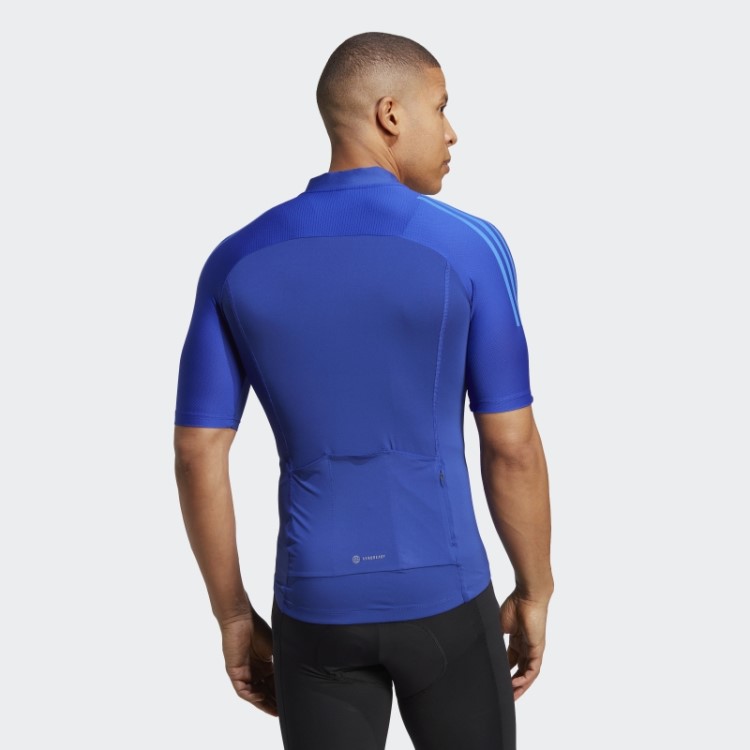 A Camisa De Ciclismo Azul Adidas