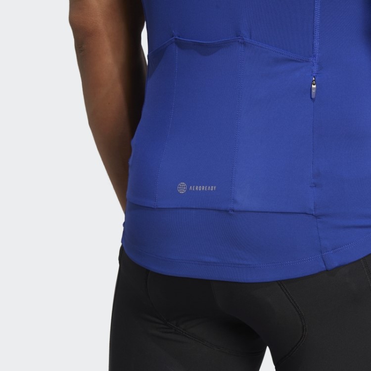 A Camisa De Ciclismo Azul Adidas