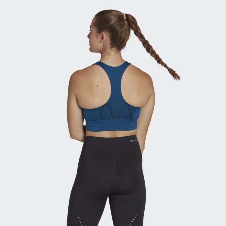 Sutiã De Bolso De Suporte Médio Adidas Marinho