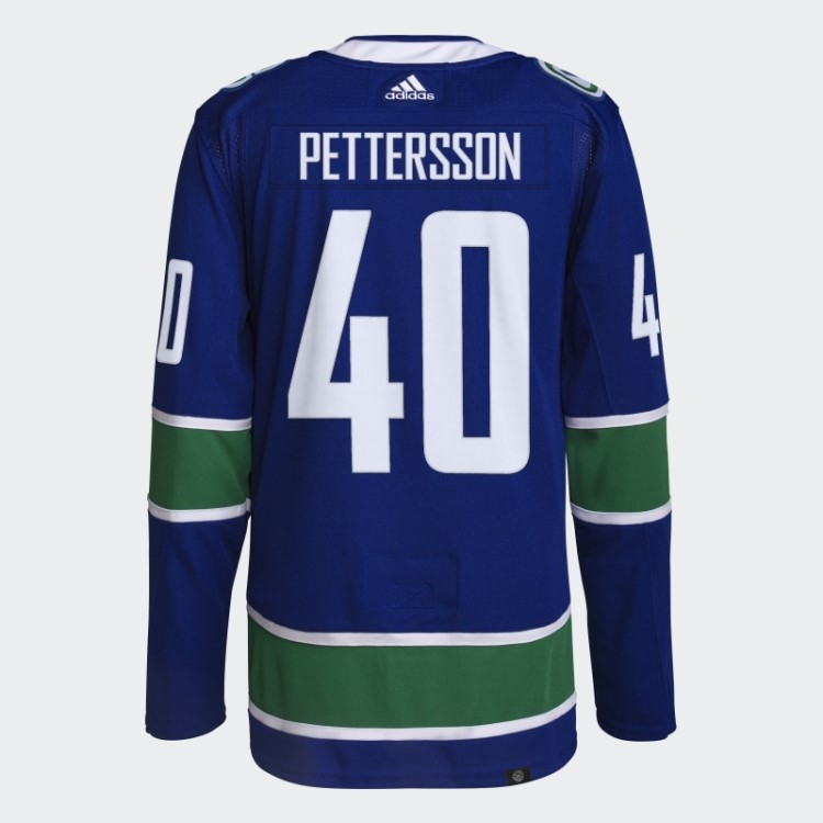 Royal Adidas Canucks Pettersson Home Autêntico Jersey