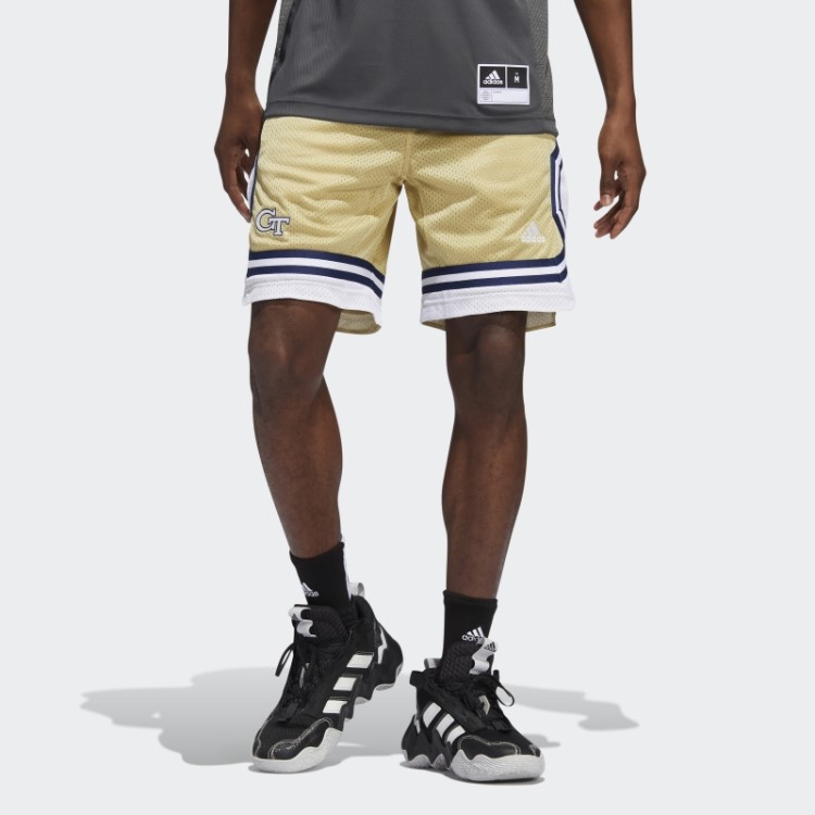 Adidas Jaquetas Amarelas Shorts Swingman Areia