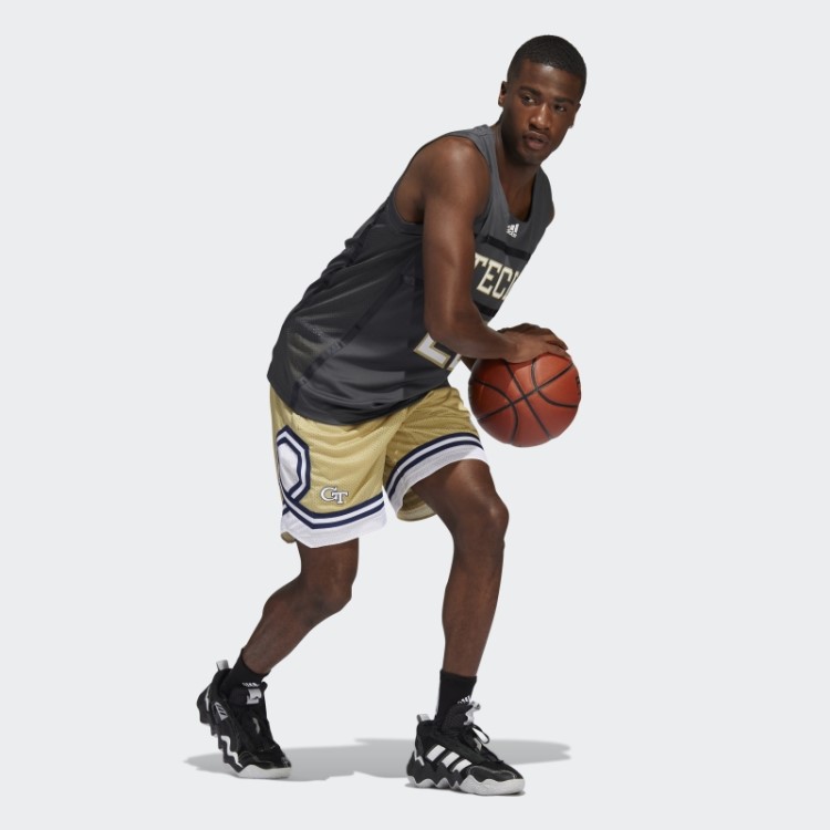 Adidas Jaquetas Amarelas Shorts Swingman Areia