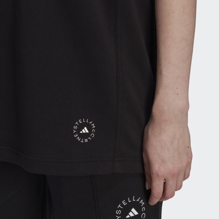 Camiseta Preta Fashion Adidas By Stella Mccartney Logo