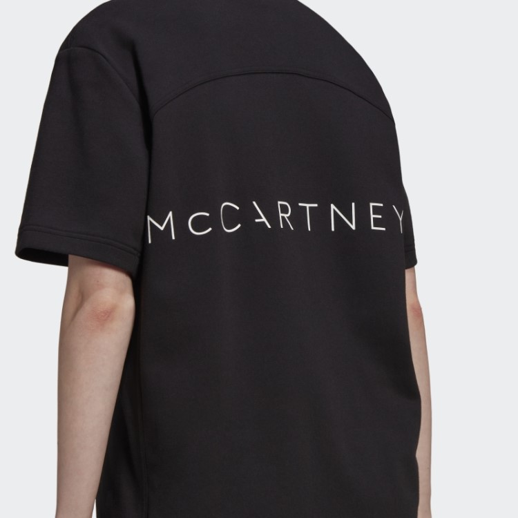 Camiseta Preta Fashion Adidas By Stella Mccartney Logo