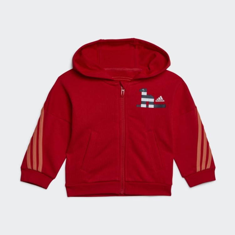 Adidas X Classic Lego Jaqueta E Calça Conjunto Fashion Red