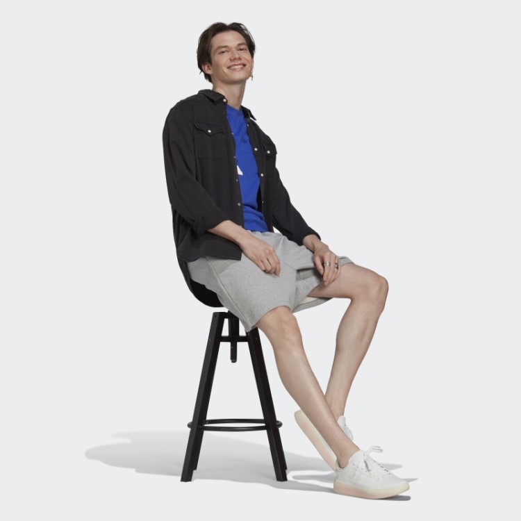 Shorts De Lã Cinza Médio Adidas
