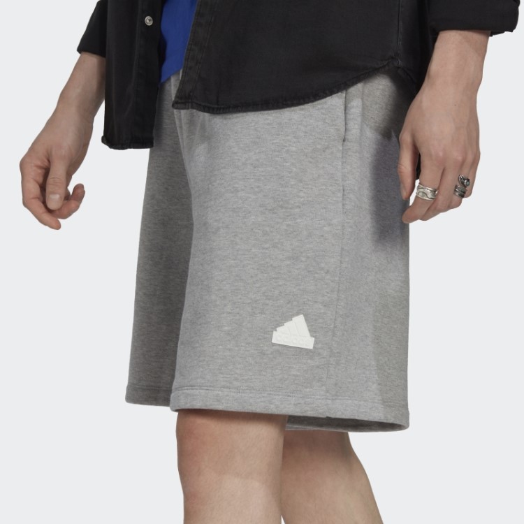 Shorts De Lã Adidas Cinza Médio