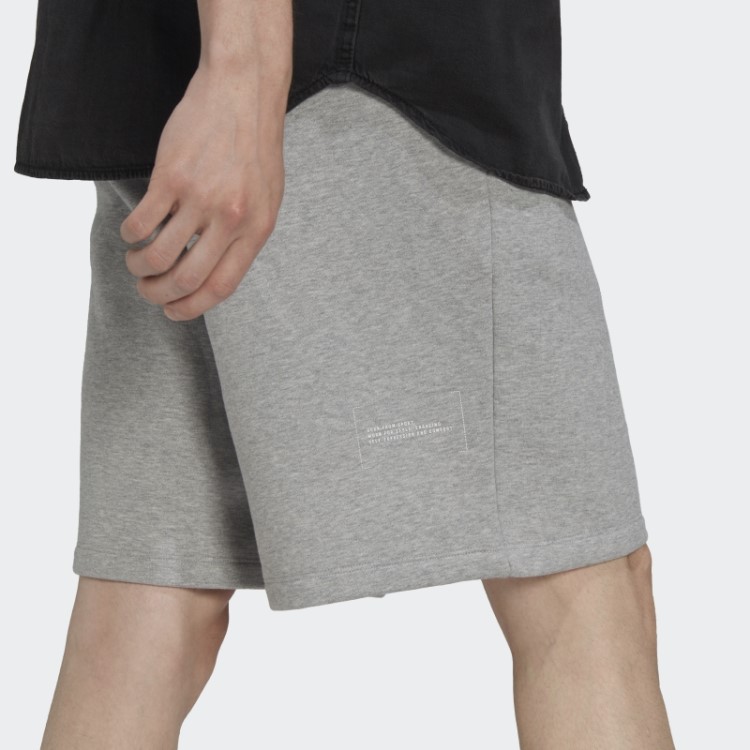 Shorts De Lã Adidas Cinza Médio
