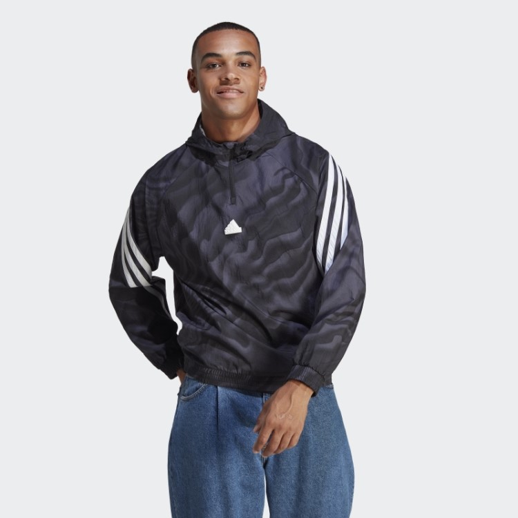 Moletom Com Estampa Allover Black Future Icons Adidas