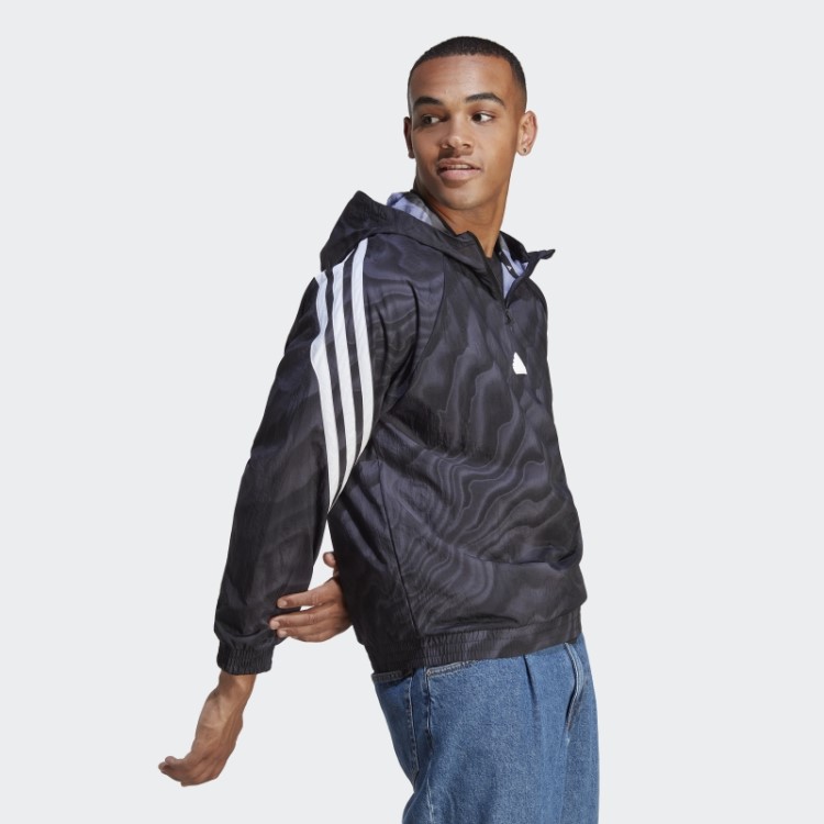 Moletom Com Estampa Allover Black Future Icons Adidas