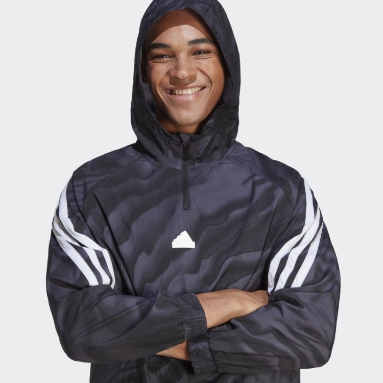 Moletom Com Estampa Allover Black Future Icons Adidas