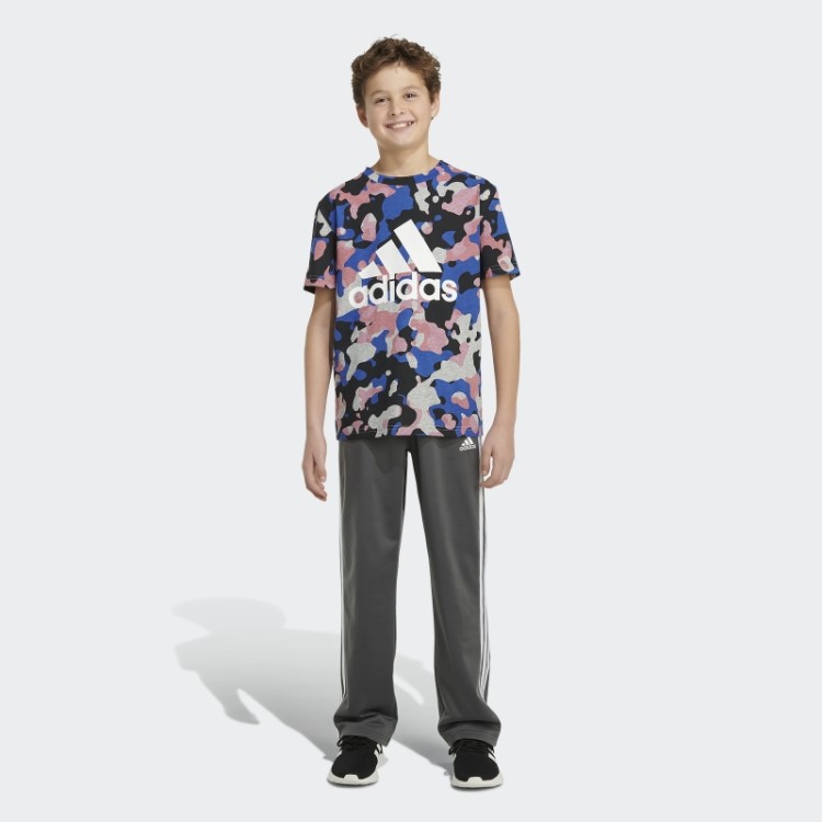 Adidas Core Camo Camiseta De Manga Curta Com Estampa Allover Cinza Médio