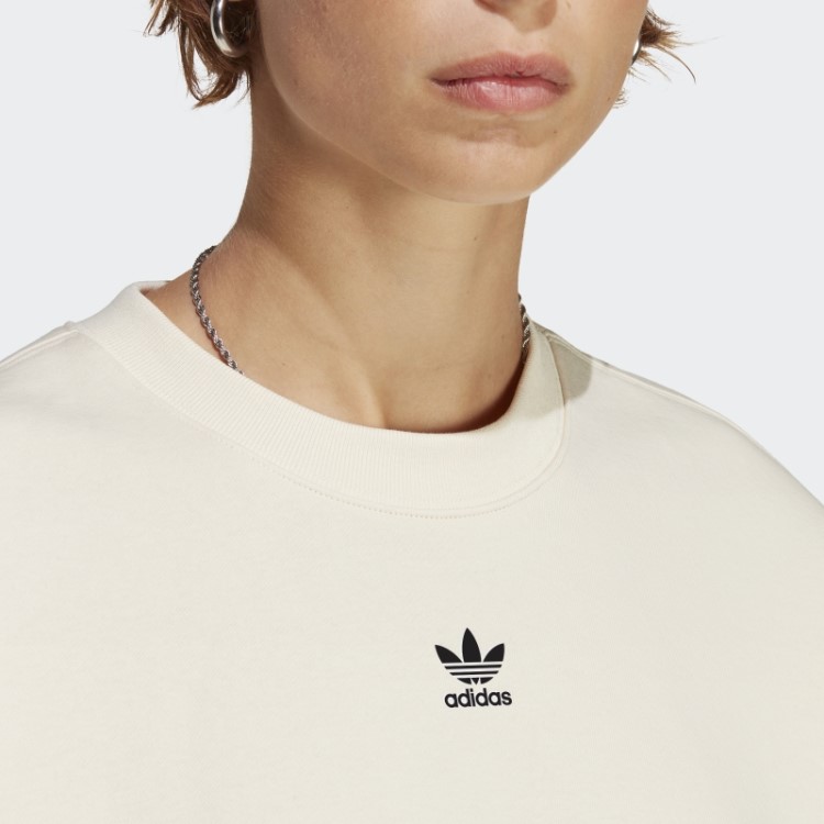 Moletom Branco Adicolor Essencial Da Equipe Adidas