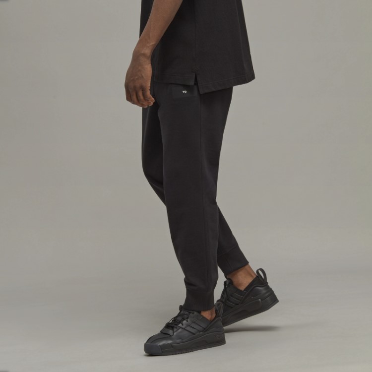 Adidas Y-3 Jogger De Algodão Orgânico Felpudo Com Punho
