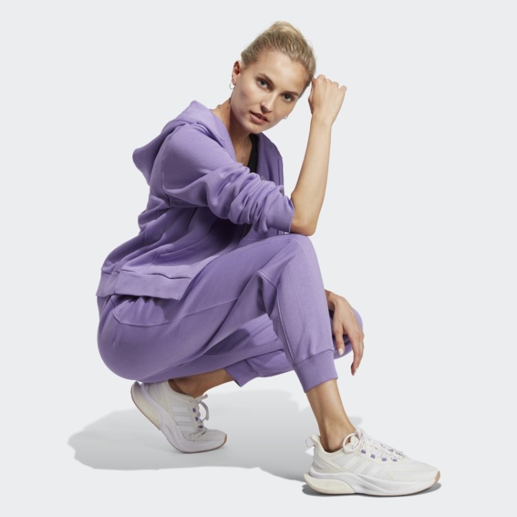 Moletom Com Capuz E Zíper Completo Violeta All Szn Adidas